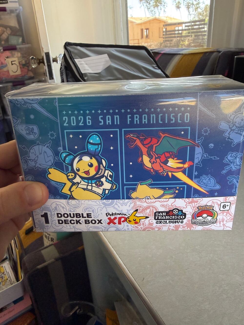Pokemon World Championship San Francisco 2026 Pikachu XP Double Deck Box